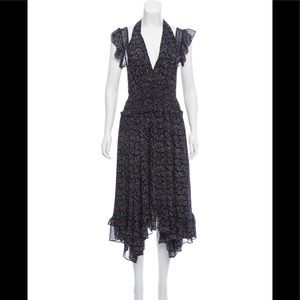 Ulla Johnson Aviva dress midi length midnight 4